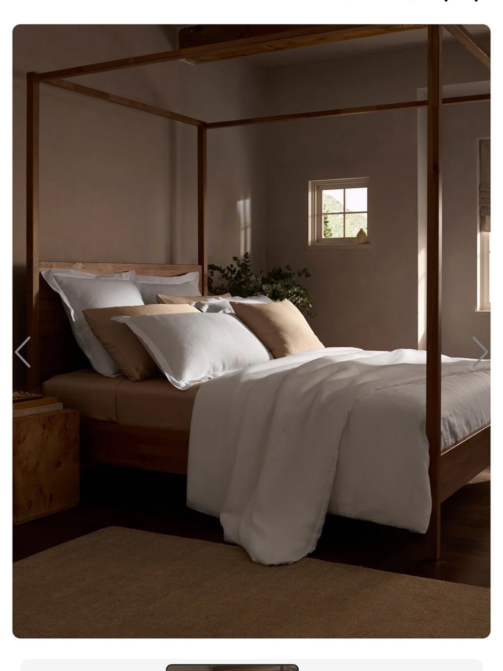 Cozy Earth Linen Duvet Cover White Full / Queen Brand New in Plastic Never Used